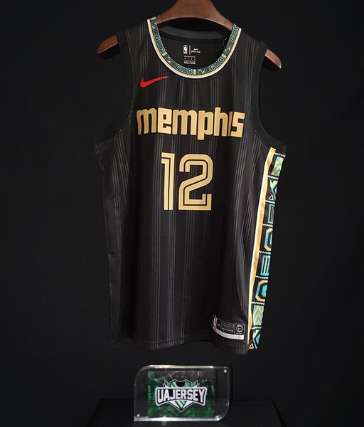 Geweldig onduidelijk merk JA Morant Memphis Grizzlies Black Gold Swingman Jersey | UAJERSEY