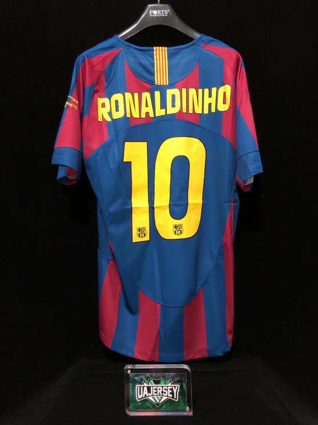 wees onder de indruk Oeps Zo veel Ronaldinho #10 FC Barcelona 2006 Champions League Jersey | UAJERSEY