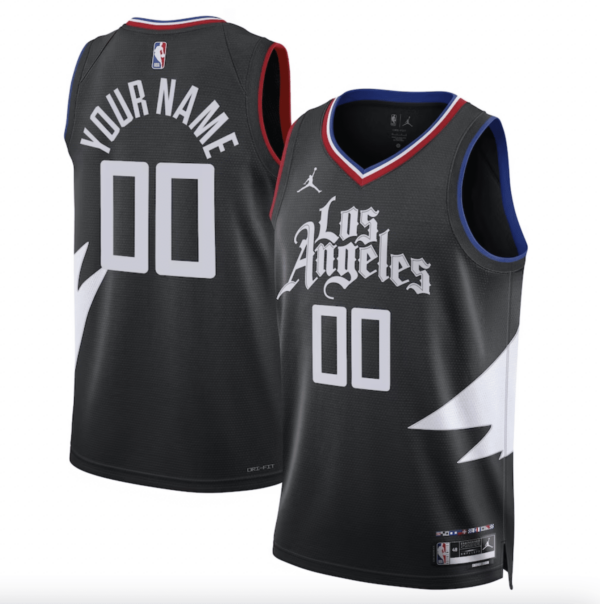 Custom Los Angeles Clippers 2023-24 Statement Jersey