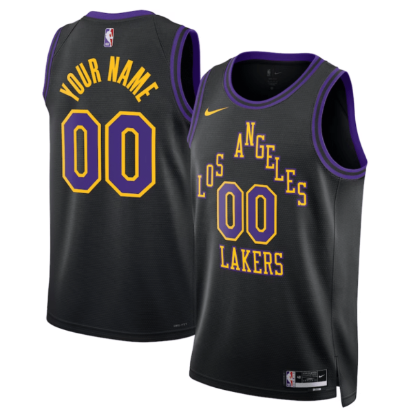 Custom Los Angeles Lakers 2023-24 City Edition Jersey