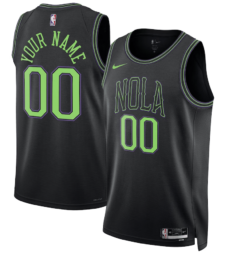 The 2023-24 Custom New Orleans Pelicans City Edition Jersey is a unique and vibrant tribute to the enigmatic culture of New Orleans.